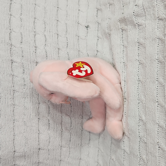 🕸Vintage Beanie Baby Hoppity The Rabbit 1996 Series Tag Errors P.E. PELLETS - Picture 2 of 10
